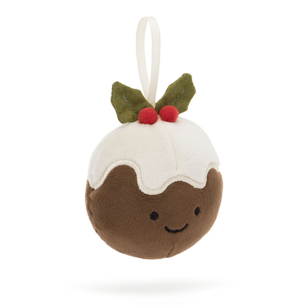 FESTIVE FOLLY CHRISTMAS PUDDING DECORATION